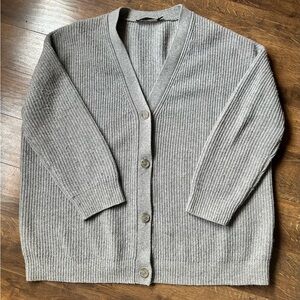 Jenni Kayne Gray Cashmere Cocoon Cardigan